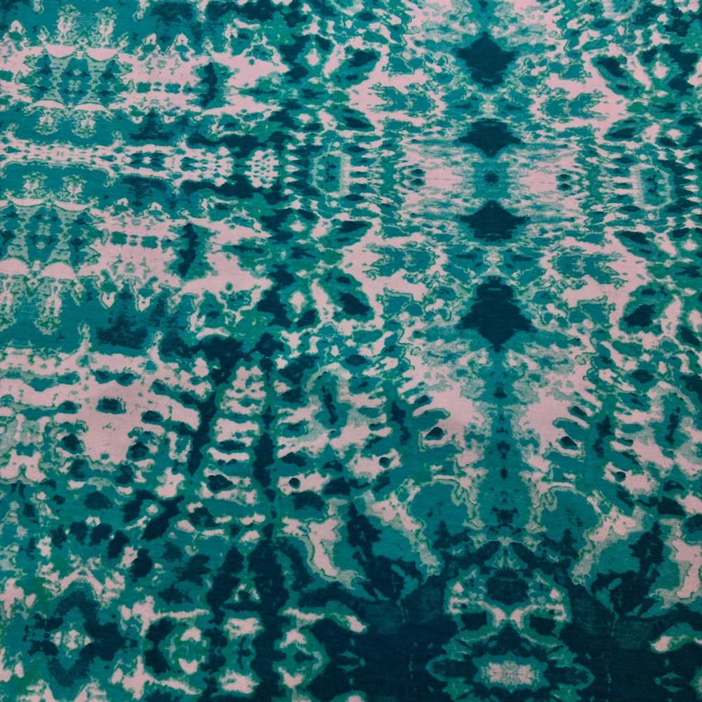 Roz and Ali NWT Teal and White Maxi Skirt - Picture 7 of 7